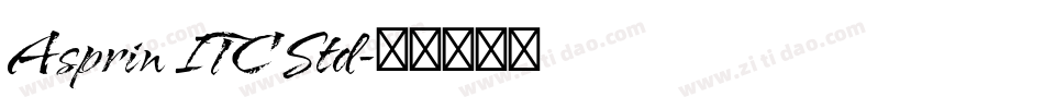 Asprin ITC Std字体转换